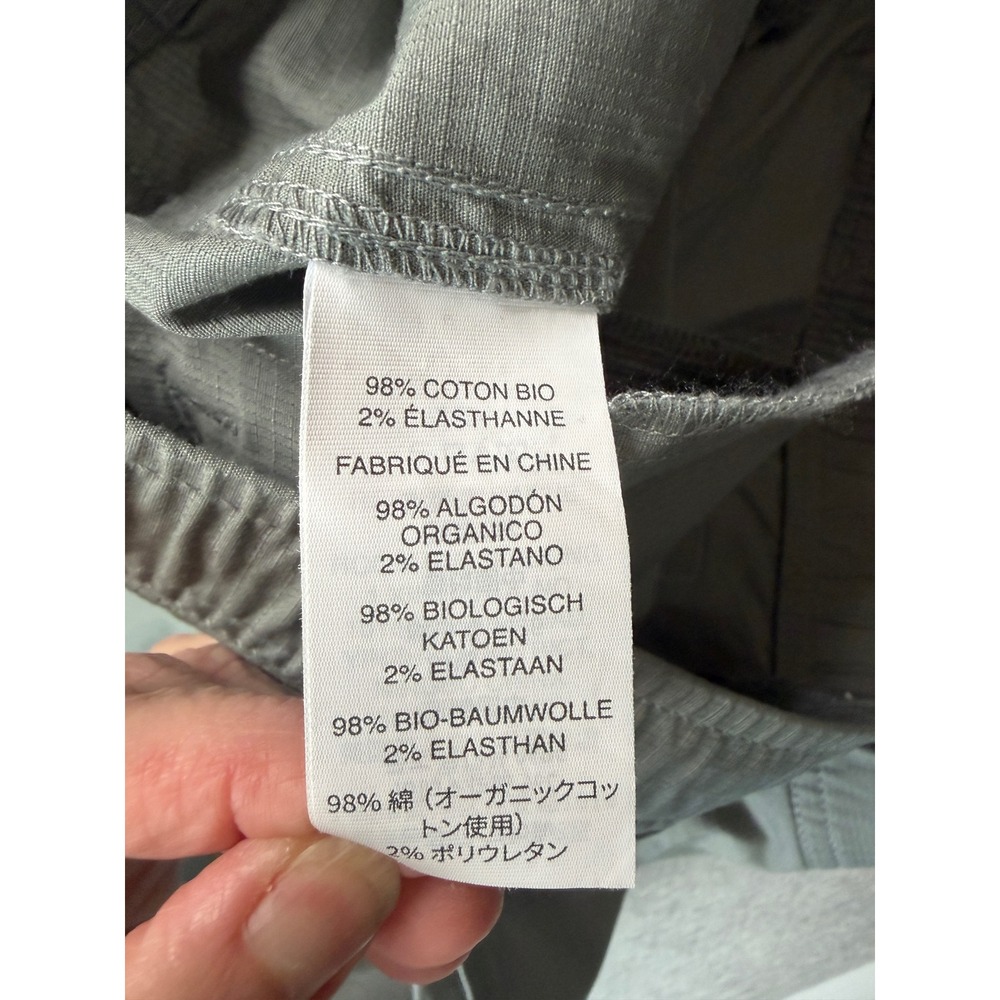 Vuori Ripstop Pant Women Large Sage Green Stretch Cotton Jogger VW401 - Picture 7 of 9